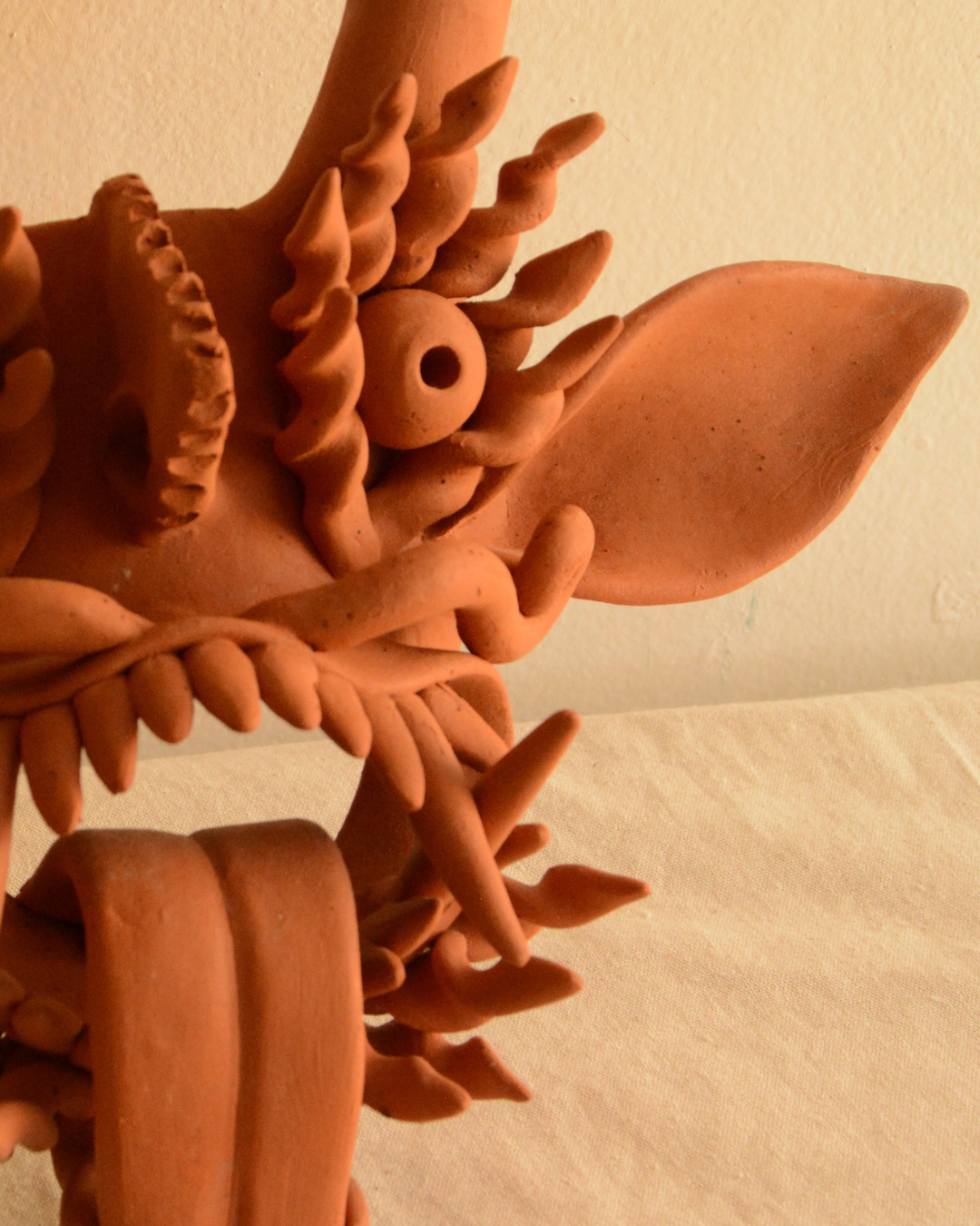 Mascara de diablito al natural.