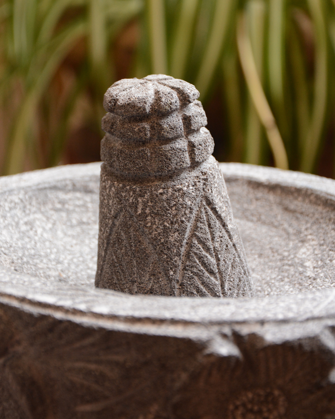 Set de molcajetes de flores.